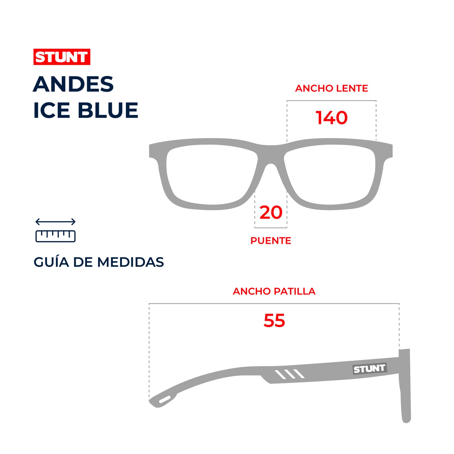 Lentes de sol STUNT - Andes Ice Blue