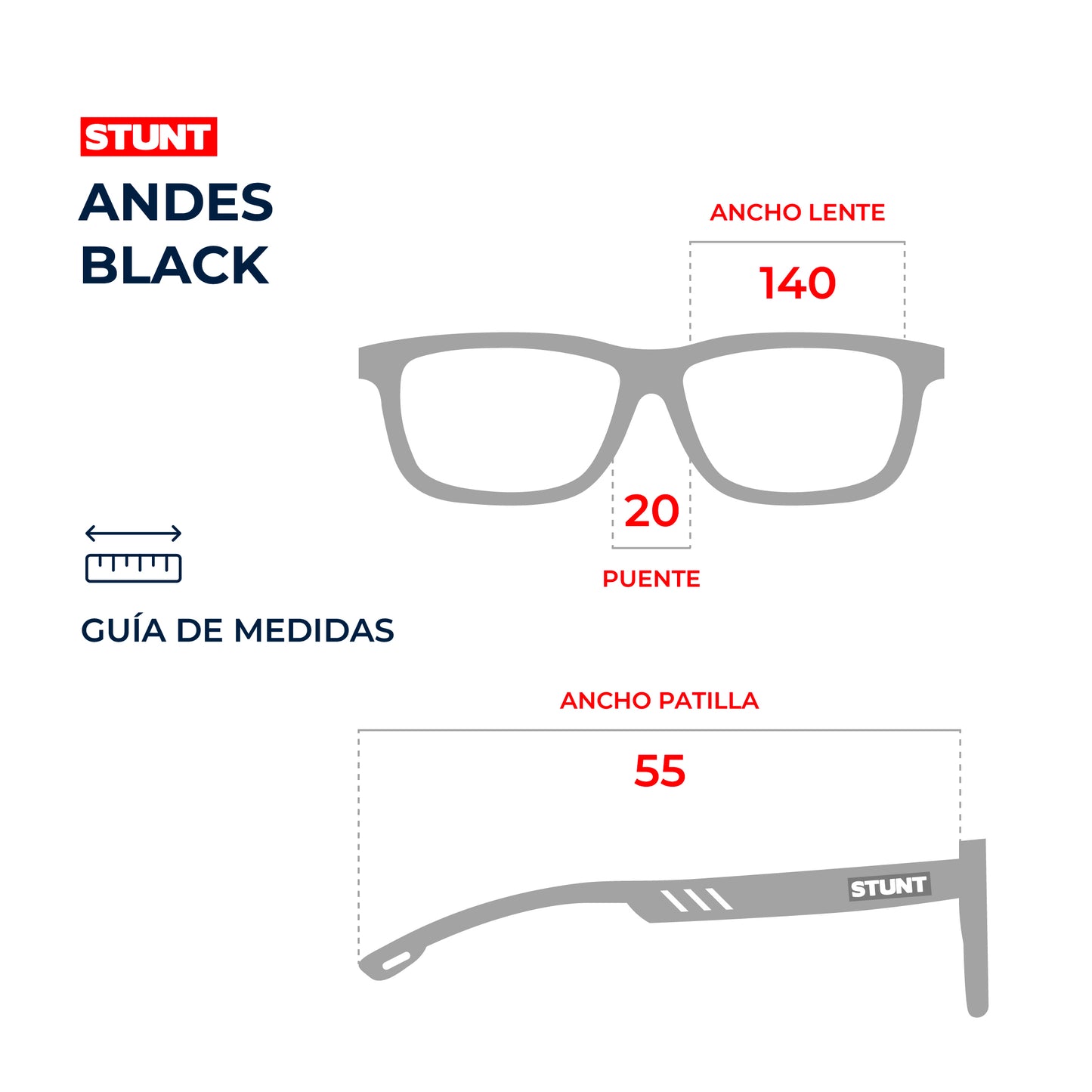 Lentes de sol STUNT - Andes black
