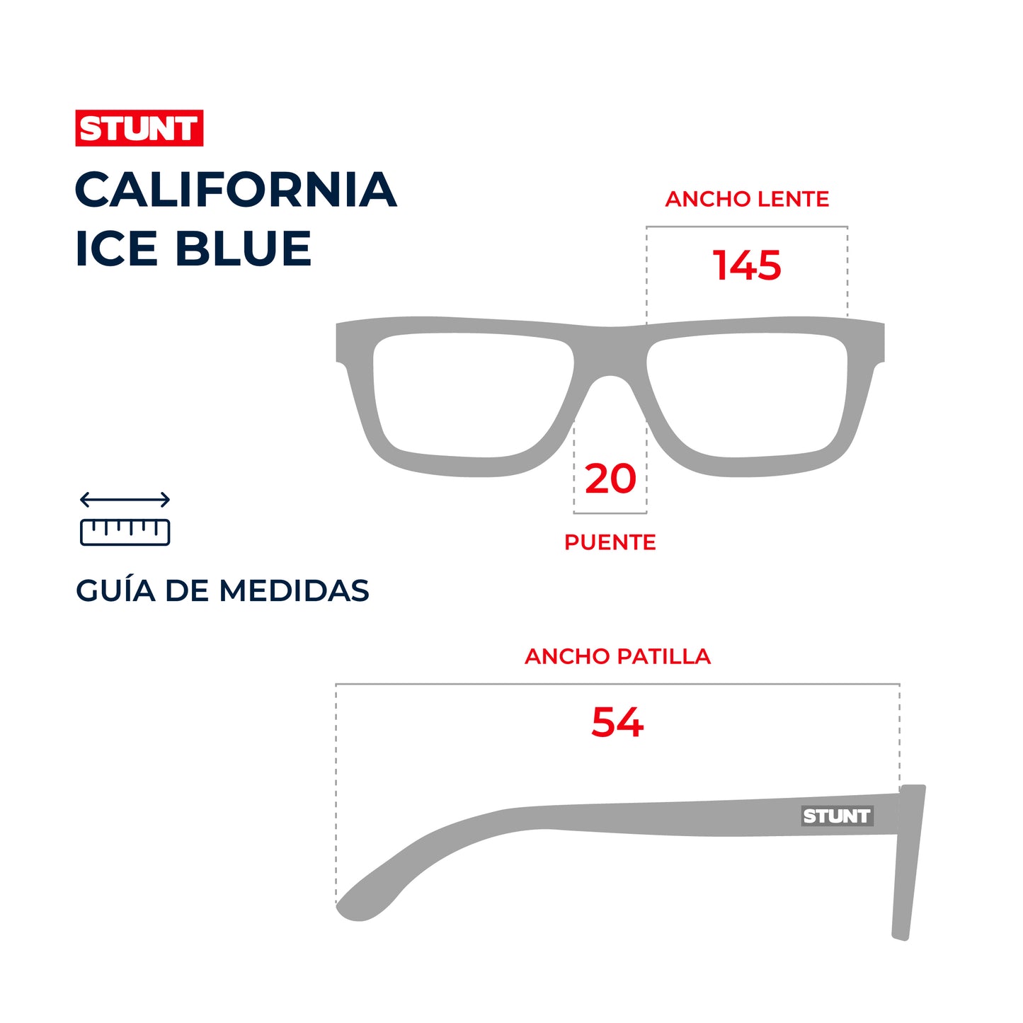 Lentes de sol STUNT - California Ice Blue