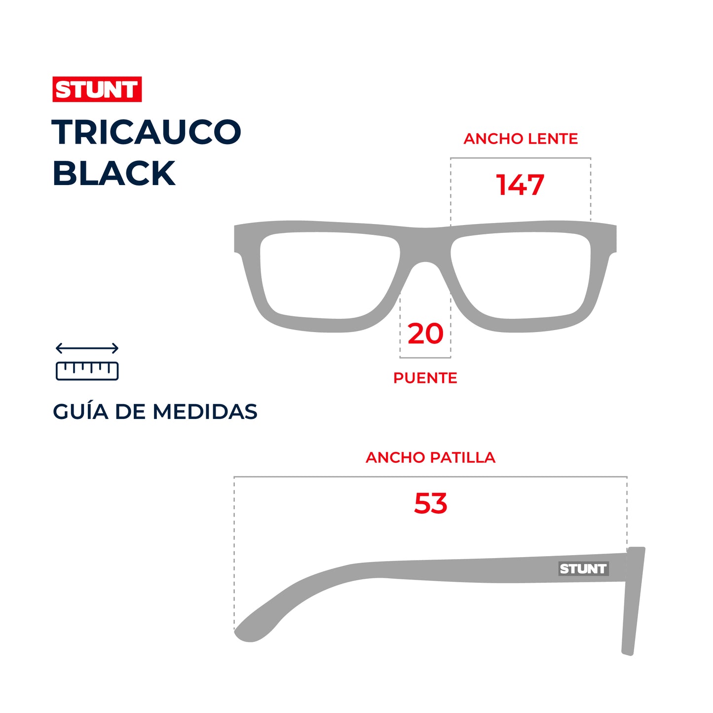 Lentes de sol STUNT - Tricauco Black