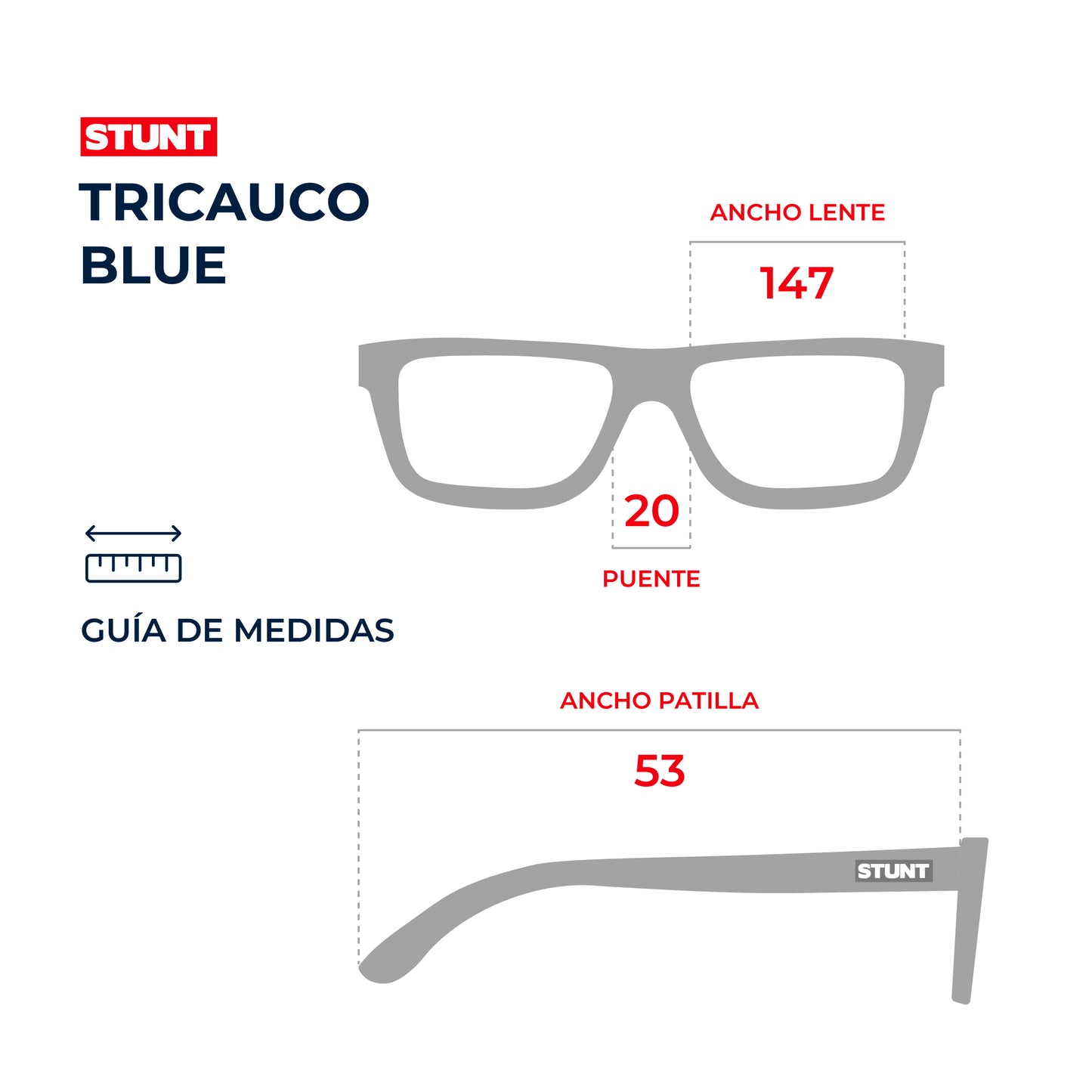 Lentes de sol STUNT - Tricauco Blue