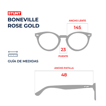Lentes de sol STUNT - Boneville Rose gold