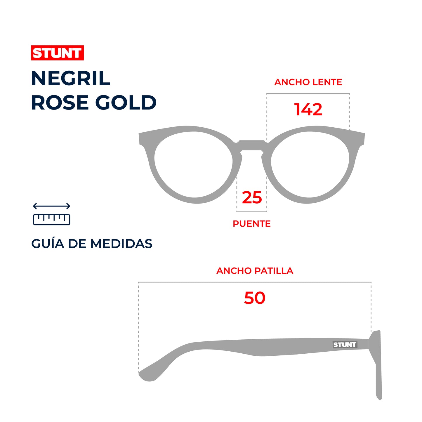 Lentes de sol STUNT - Negril Rose Gold