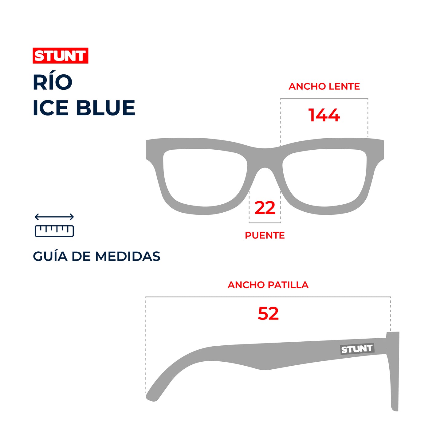 Lentes de sol STUNT - Río Ice Blue